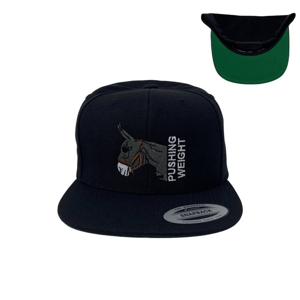 Donkey Burro Narco Farm Pushing Pulling Weight Hustler Badass Lover Snapback Hat
